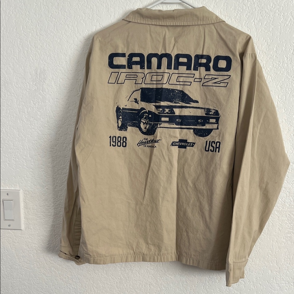 Y2k Camaro Beige Lightweight Jacket - image 3